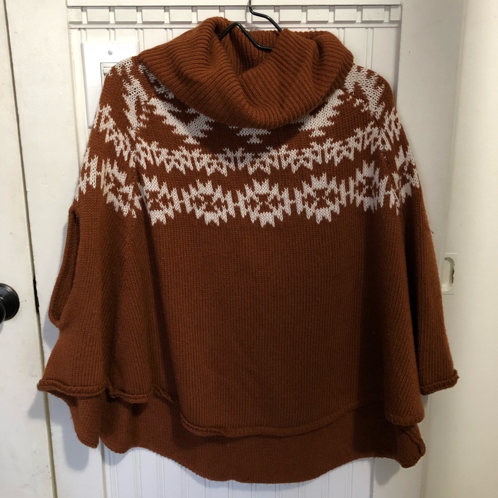 Brown Forever 21 Poncho